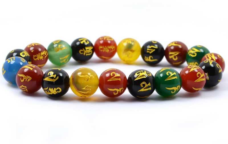 FengShui Crystal Gemstone Monk Bracelets Trishakti Products