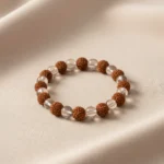 Rudraksha and Crystal Bracelet