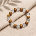 Wood Crystal Bracelet
