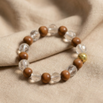 Wood Crystal Bracelet