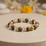 Wood Crystal Bracelet