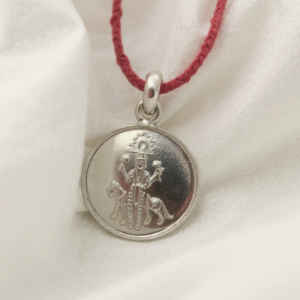 Shri Rahu Yantra Silver Locket (With Thread)