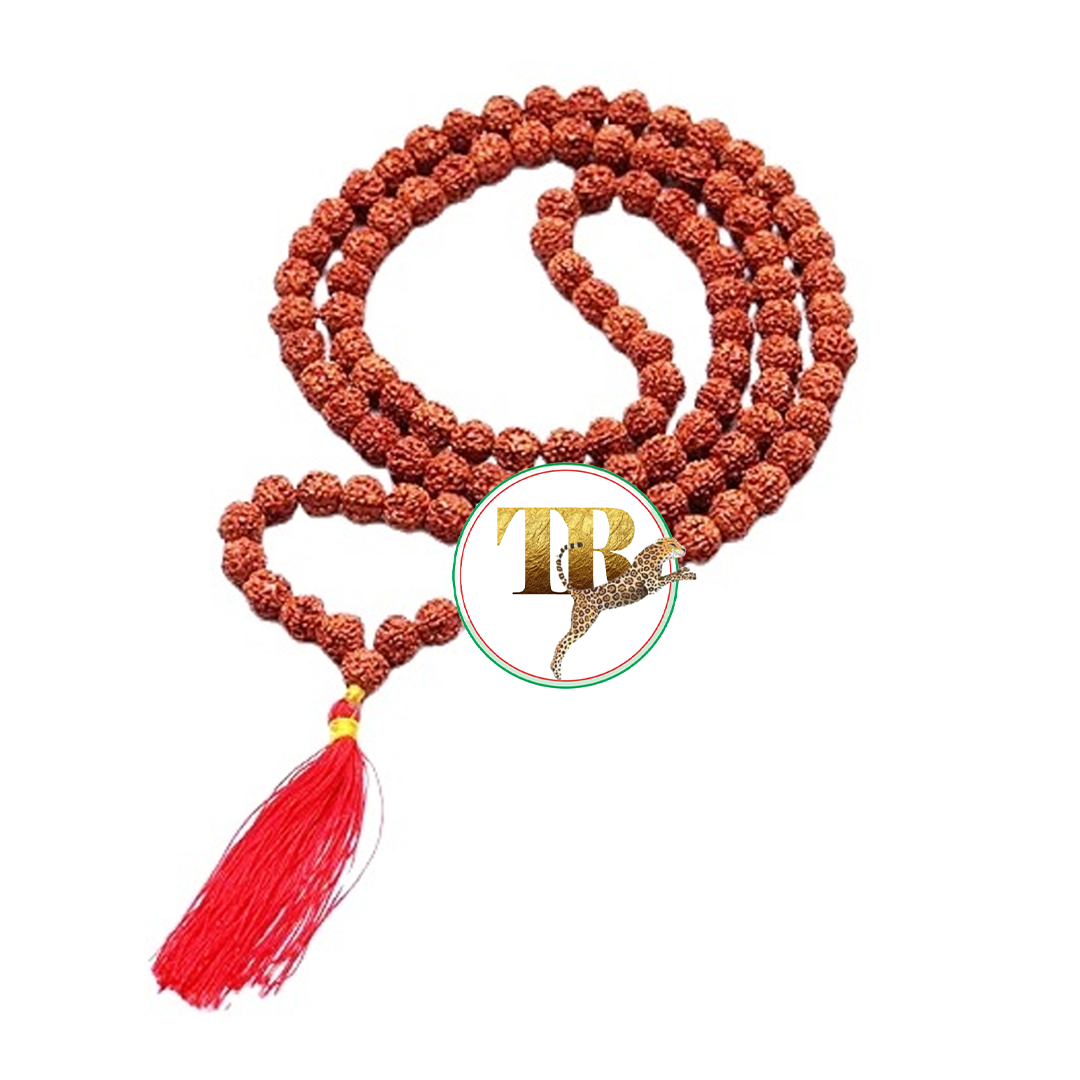 Mala Rudki Rudraksh Mala 7 Mukhi (8MM) 100% Authentic Rudraksh