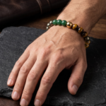 Money Magnet Bracelet Green Aventurine, Citrine, Tiger Eye, Pyrite. (8mm) - Image 5