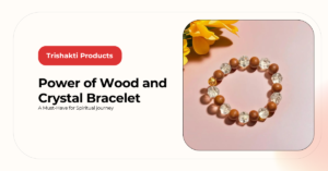 wood and crystal bracelet