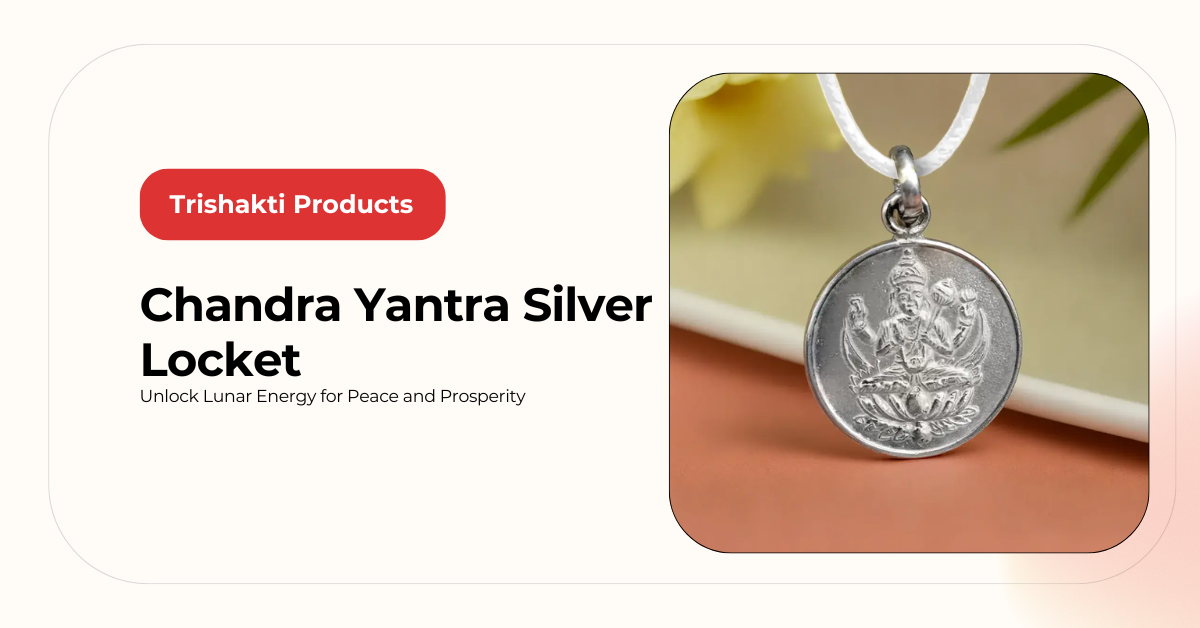 Chandra Yantra Silver Locket