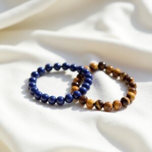 Lapis Lazuli Bracelet And Tiger Eye Bracelet Combo