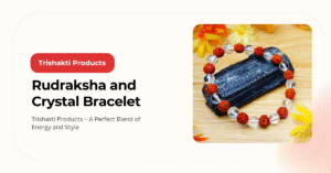 Rudraksha and Crystal Bracelet