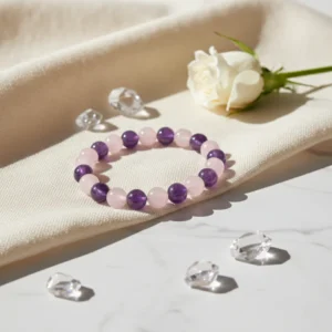 Rose Quartz & Amethyst Bracelet