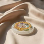 Citrine Bracelet with Selenite Plate Combo