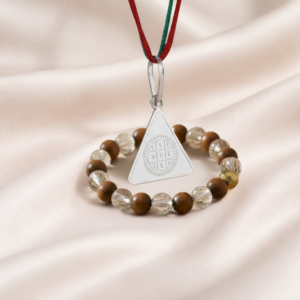 Surya Budh Yantra Locket With Wood Crystal Bracelet Combo